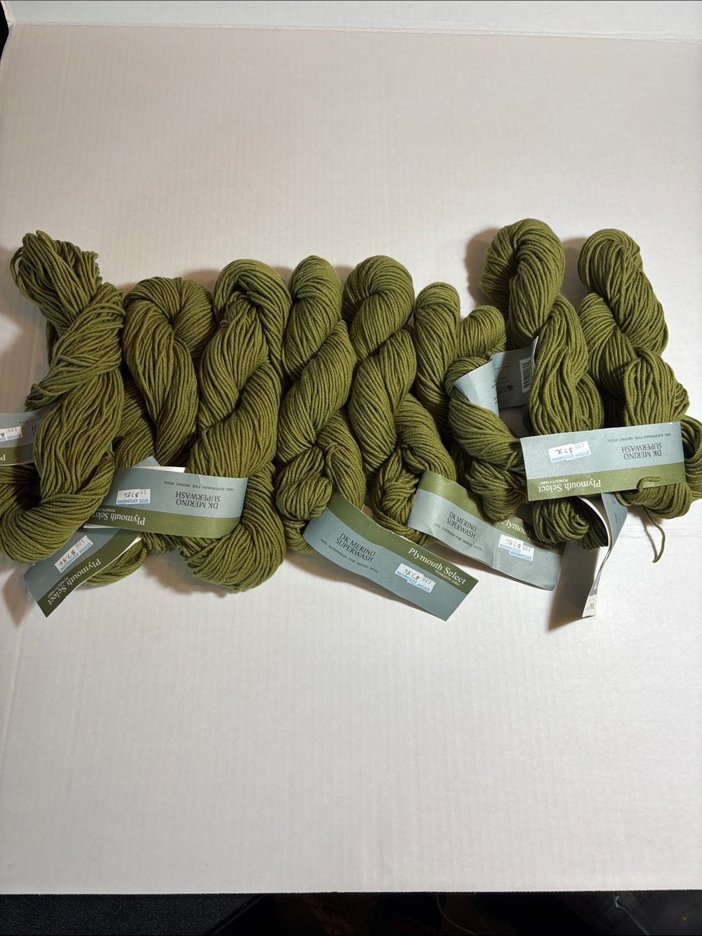 Select Olive Green Yarn Skeins - 8 Pack